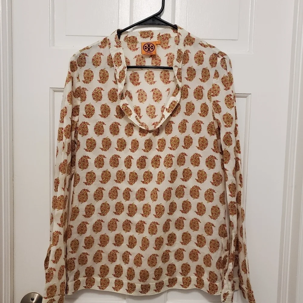 Tory Burch Lightweight 100% Cotton Tunic Size 8, Casual